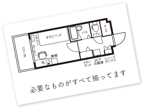 必要なものがすべて揃っています